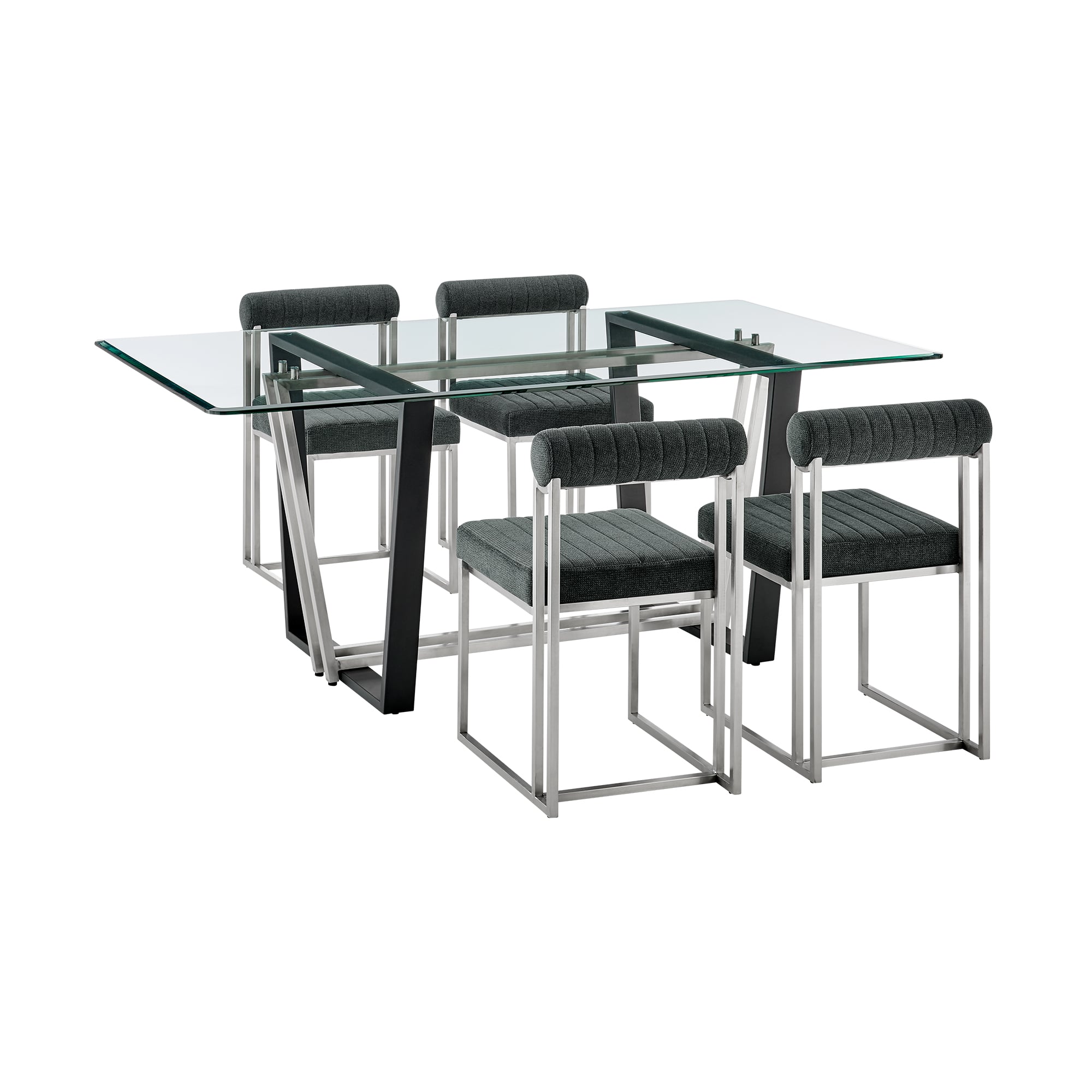 Armen Living Kai / Anastasia 5-Piece Dining Set