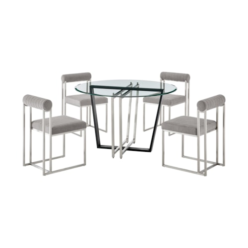 Contemporary 5-Piece Dining Set