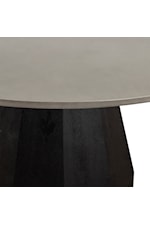 Armen Living Revival Revival Concrete and Oak Round Dining Table