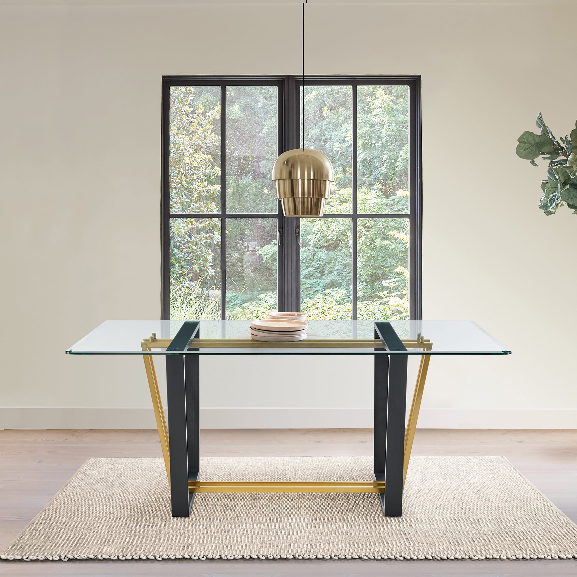 Armen Living Kai Rectangular Dining Table