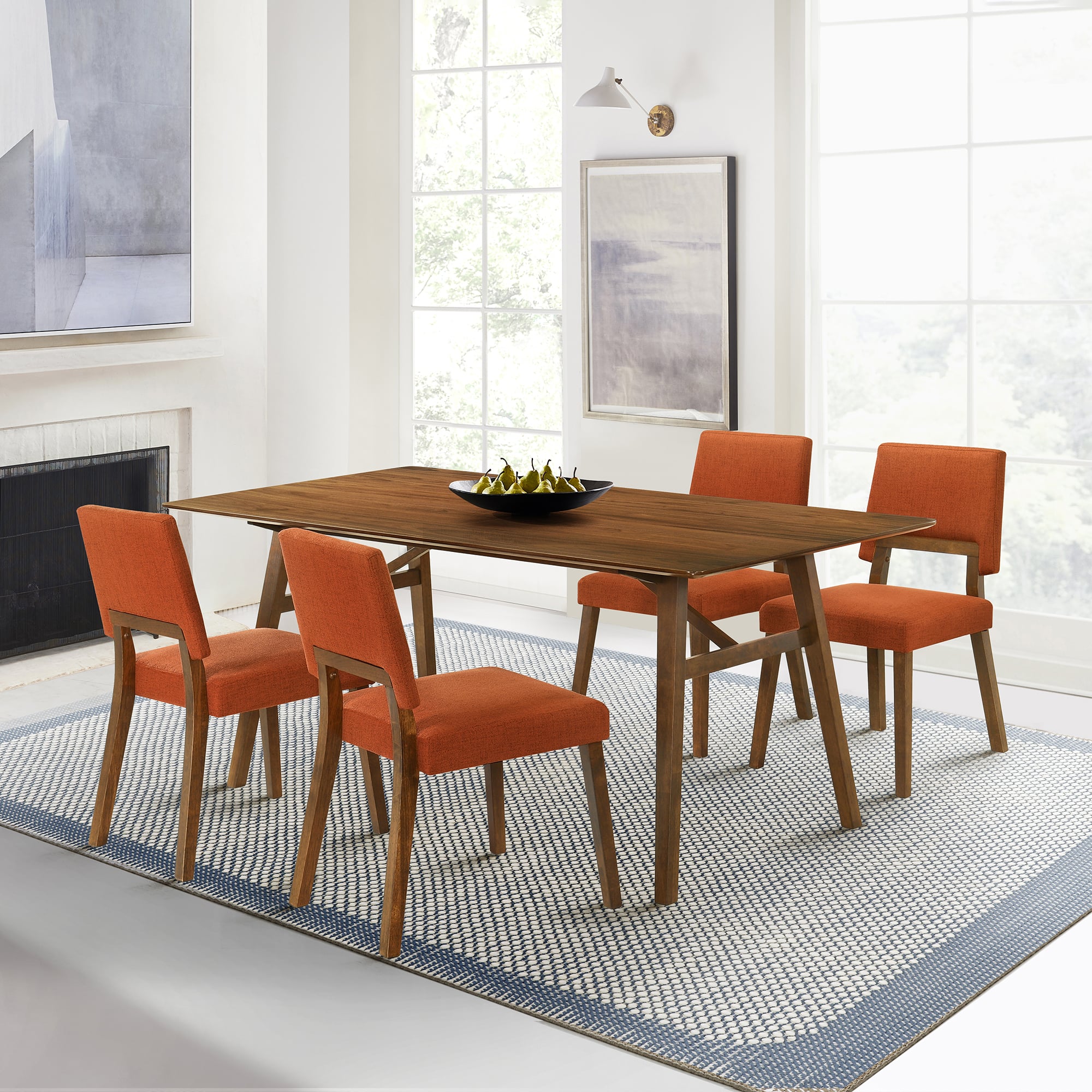 Armen Living Channell Dining Set
