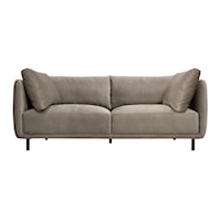 Contemporary 79" Velvet Sofa with Metal Legs