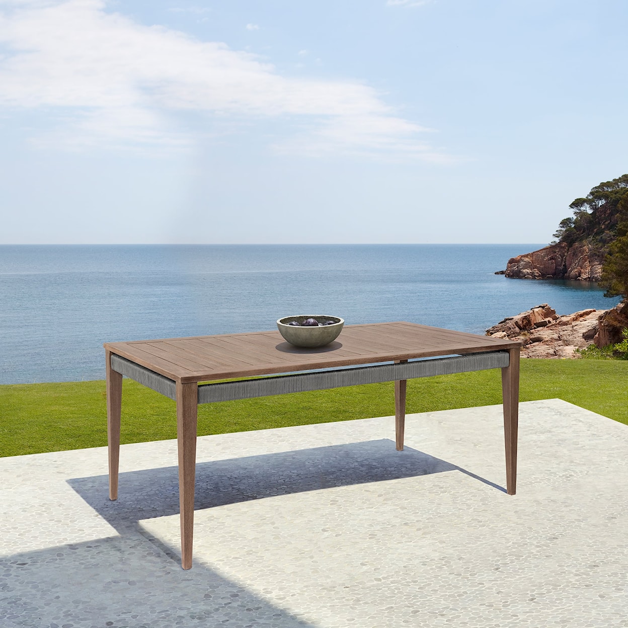 Armen Living Orbit Outdoor Dining Table