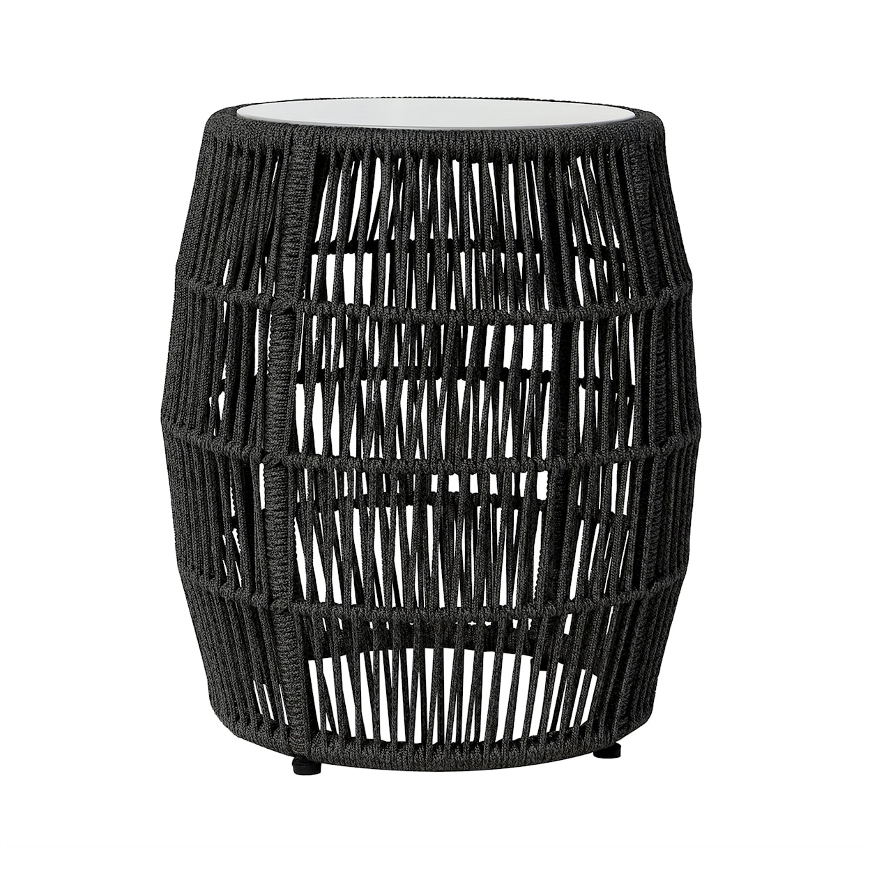 Armen Living Emory Indoor/Outdoor Stool End Table