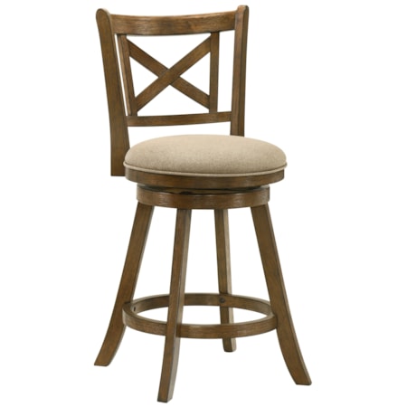 X-Back Swivel Counter Stool