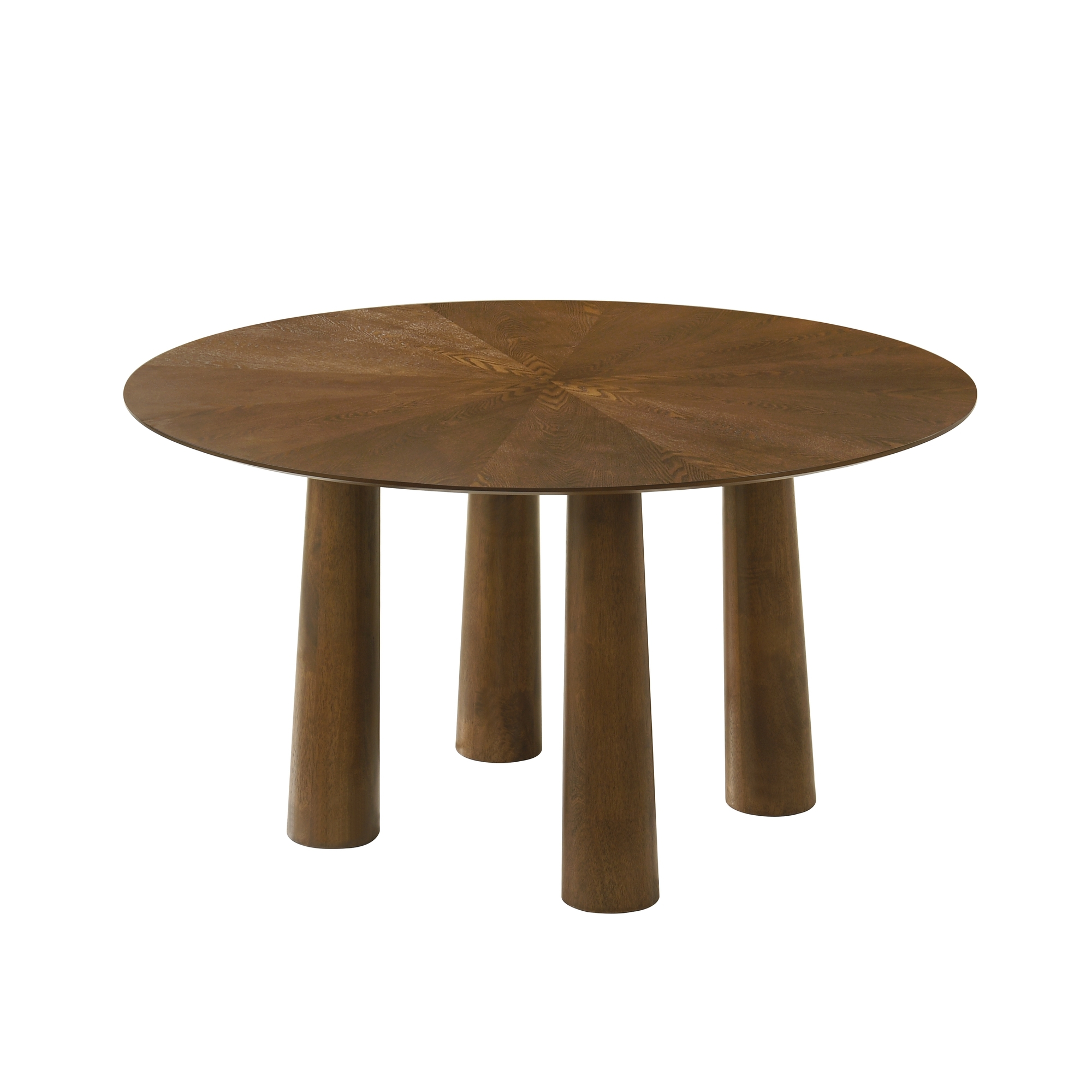 Armen Living Klarissa 6-pc. Round Wooden Dining Set w/Uph. Chairs