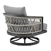 Armen Living Zella Outdoor Swivel Chair