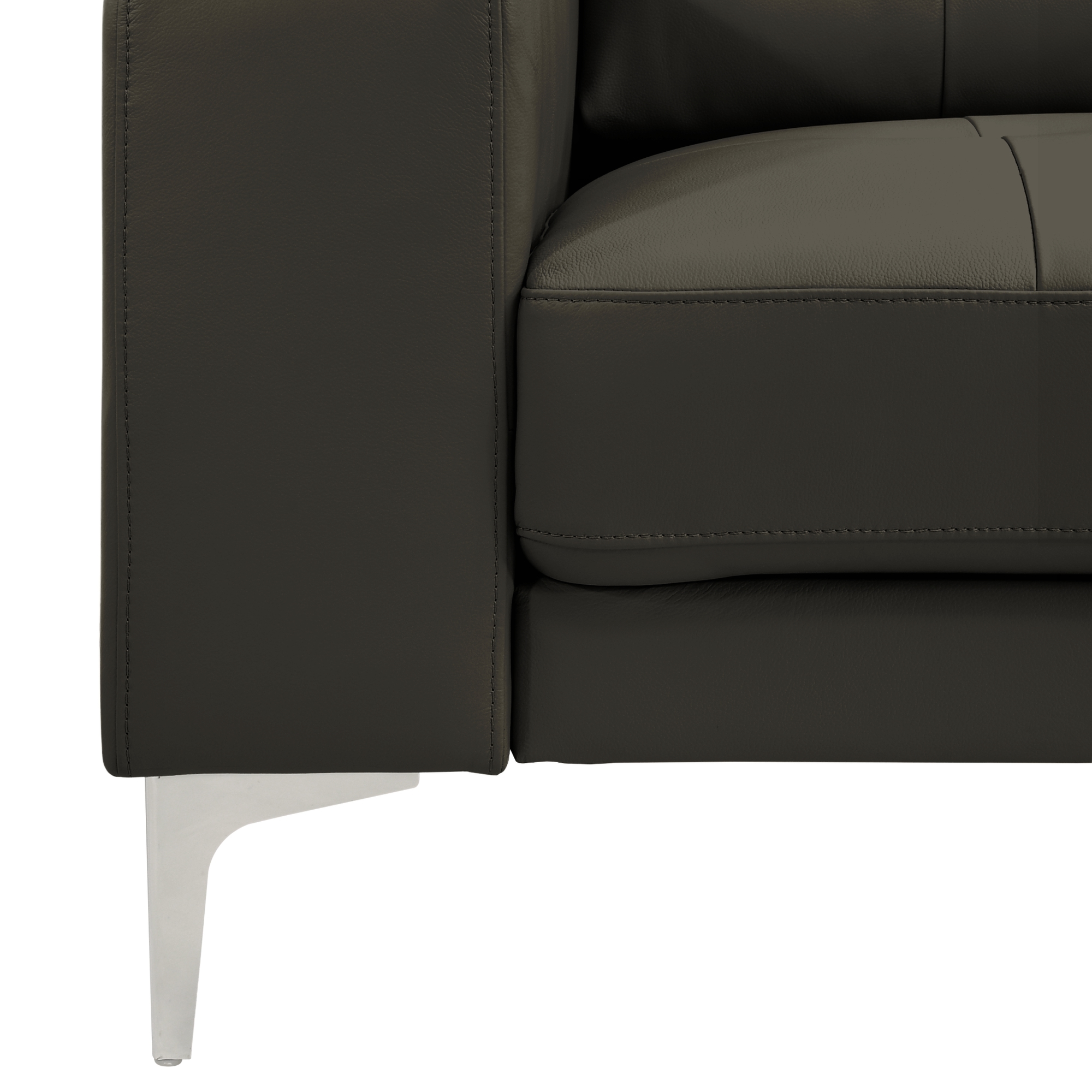 Armen Living Pimentel 3-pc. Genuine Leather Sectional Sofa