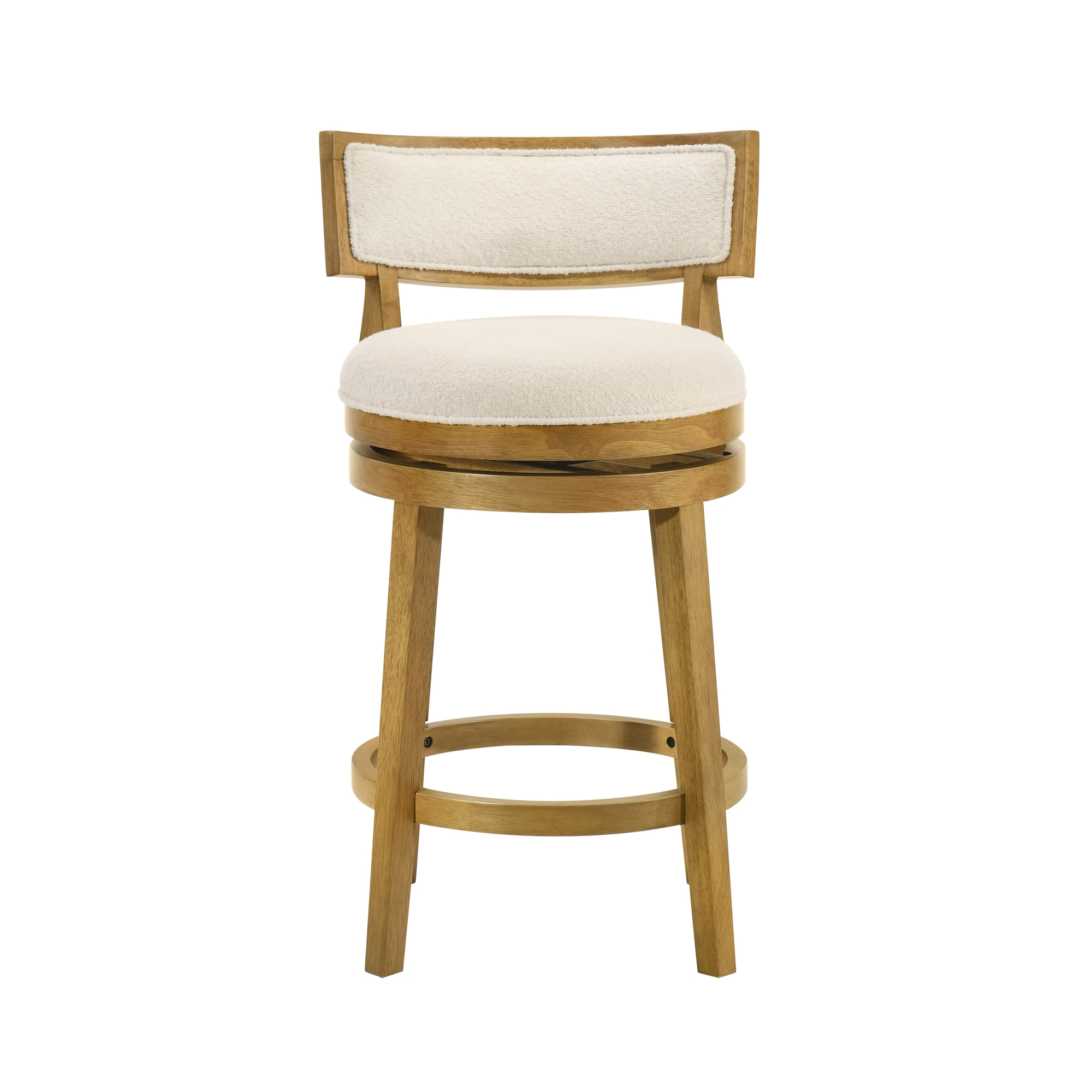 Upholstered Round Swivel Counter Stool