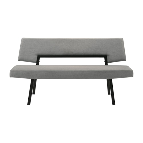 Mid-Century Modern Wood Dining Bench