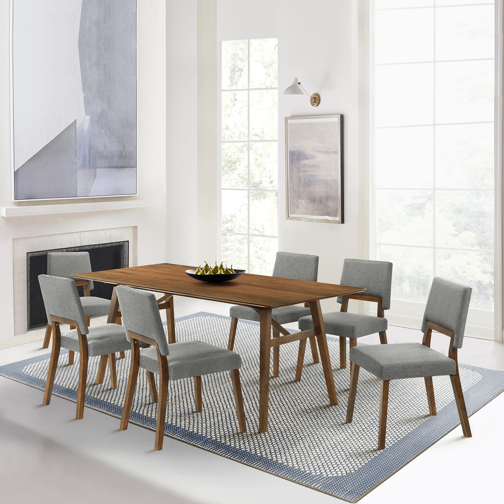 Armen Living Channell Dining Set