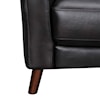 Armen Living Almafi Brown Leather Sofa