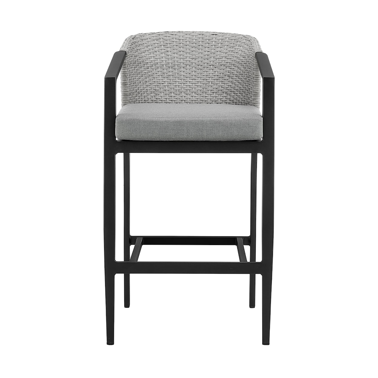 Armen Living Palma Outdoor Patio Counter Height Bar Stool