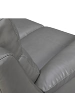 Armen Living Hayward Leather Power Reclining Sofa with USB Ports