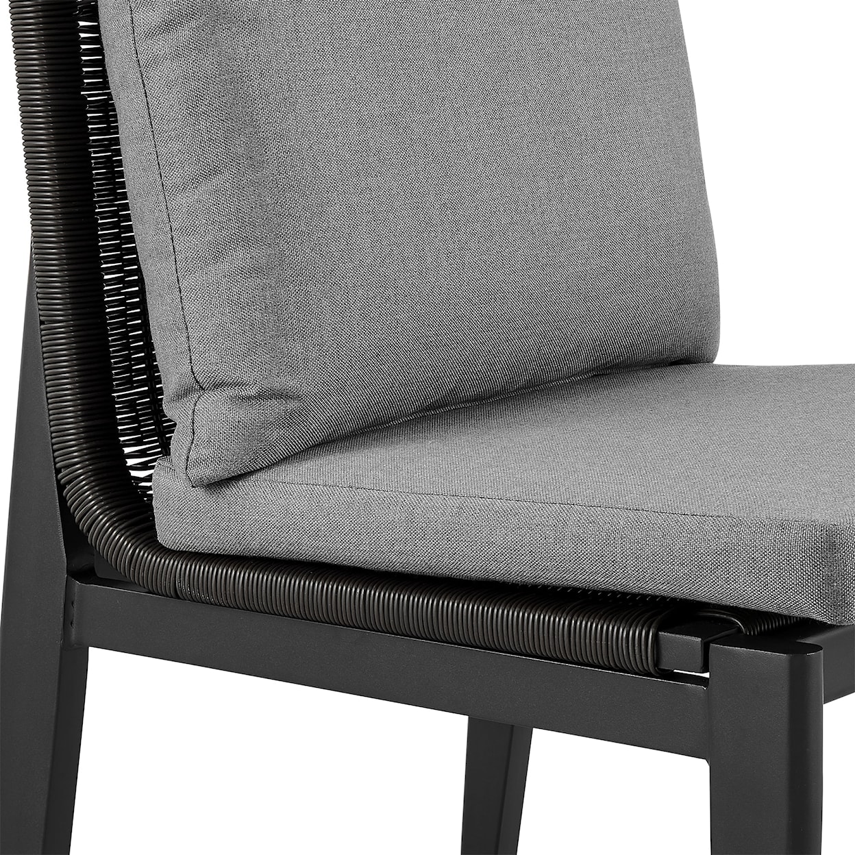 Armen Living Grand Set of 2 Outdoor Dining Chairs