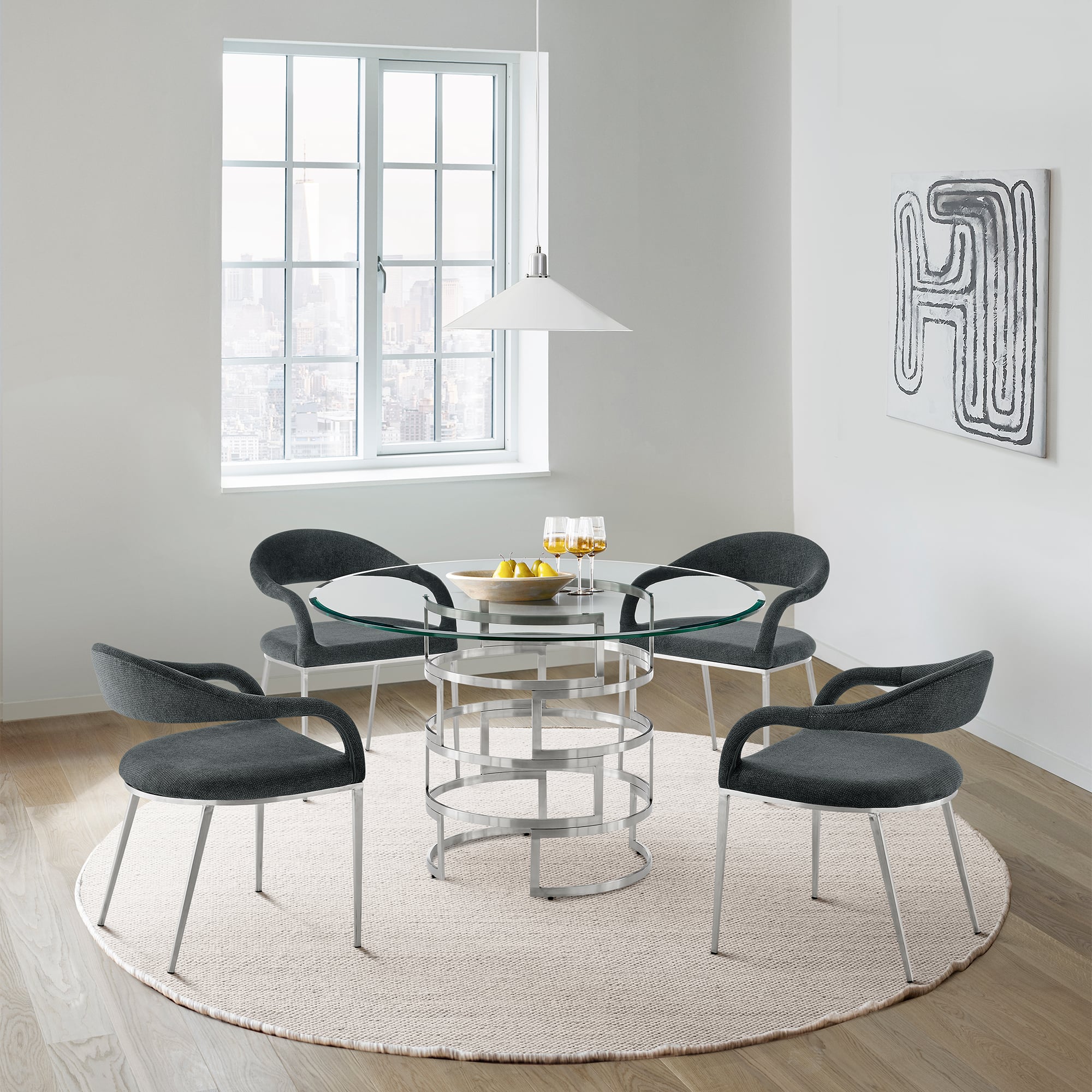 Armen Living Diaz / Morgan 5-pc. Dining Set