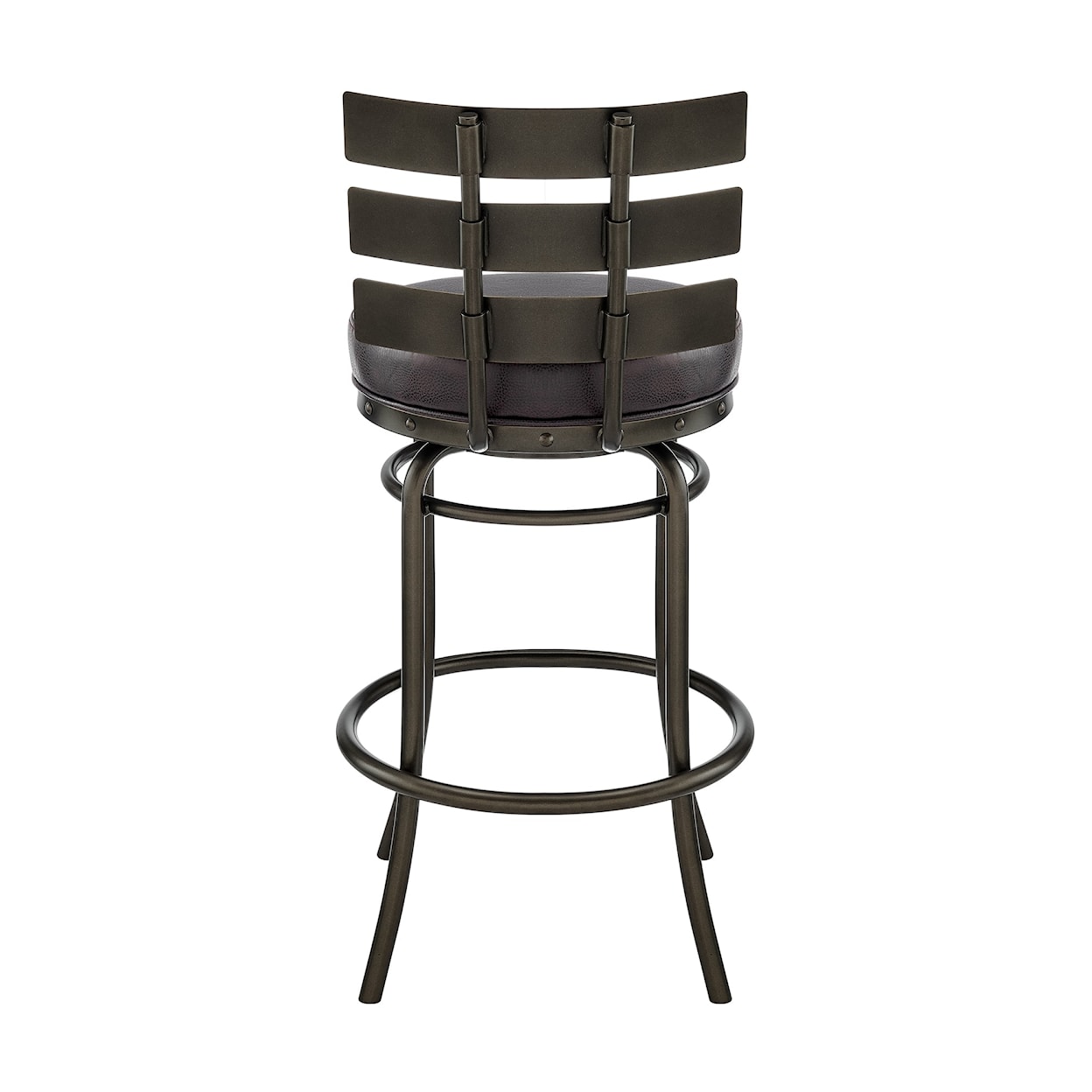 Armen Living Natya Swivel Counter-Height Stool