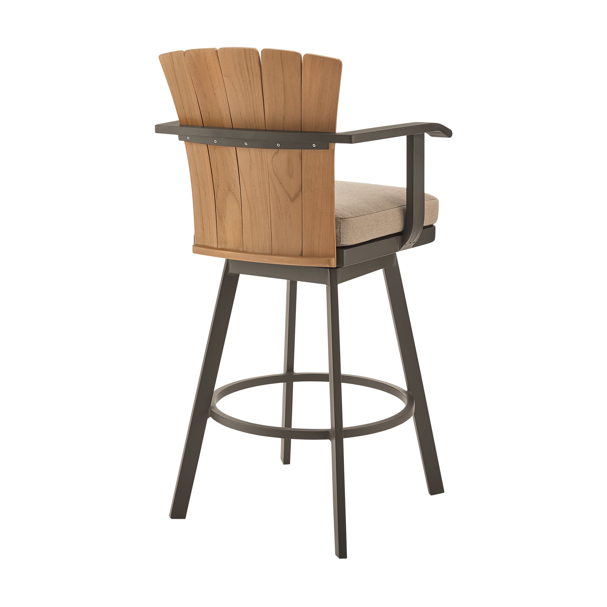 Armen Living Hazel Outdoor Counter-Height Stool