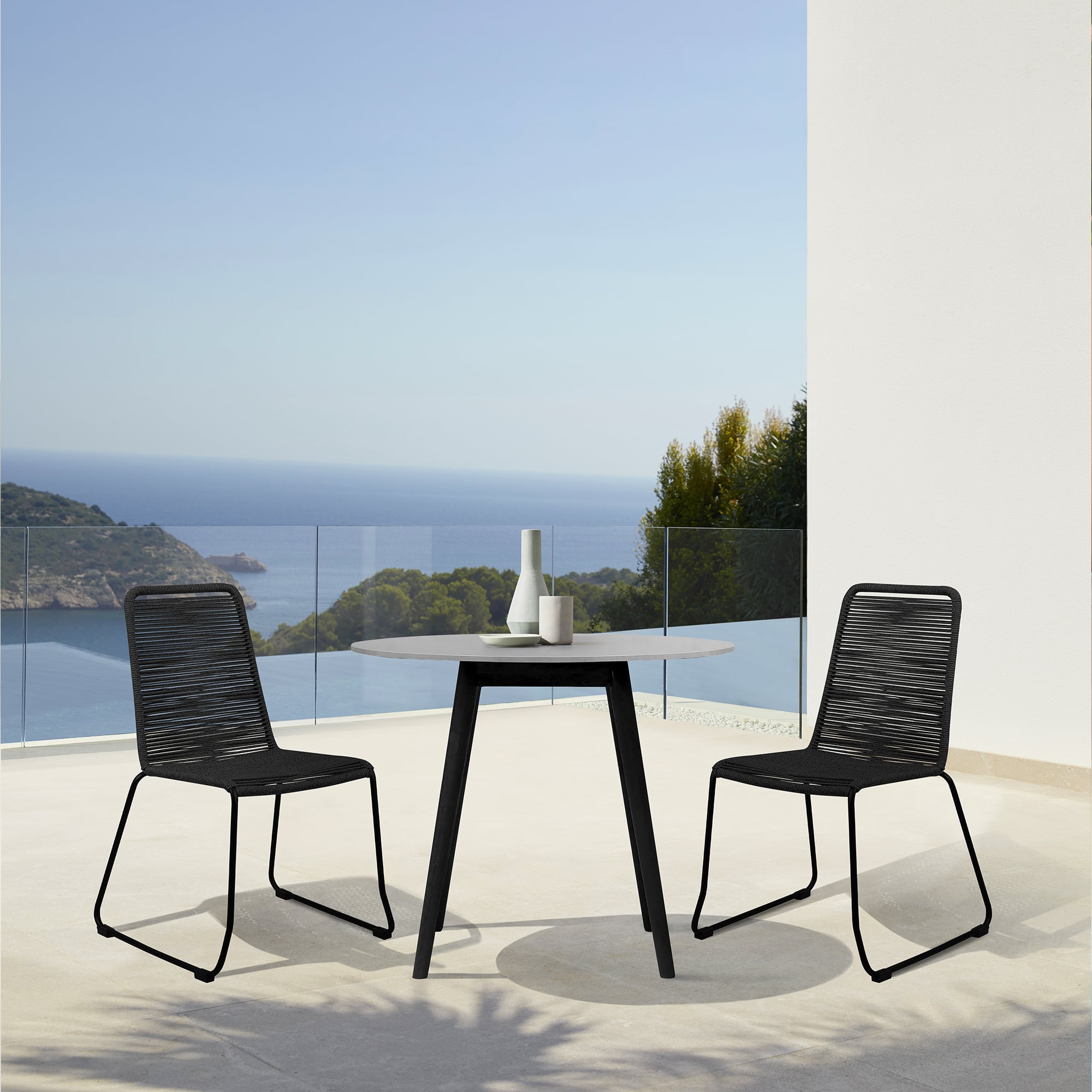 Armen Living Kylie / Shasta 3-Piece Outdoor Dining Set
