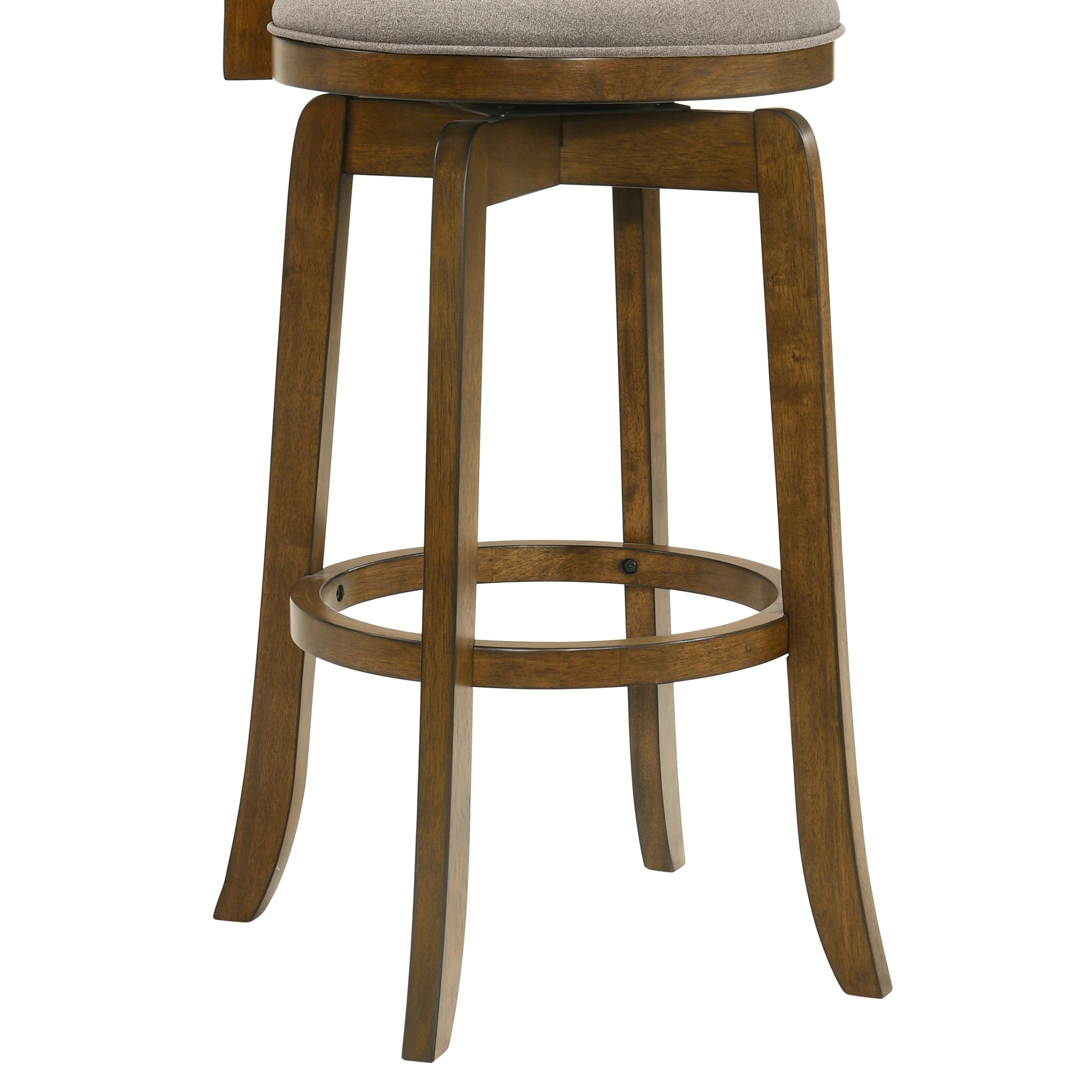Armen Living Wren Slat-Back Swivel Barstool