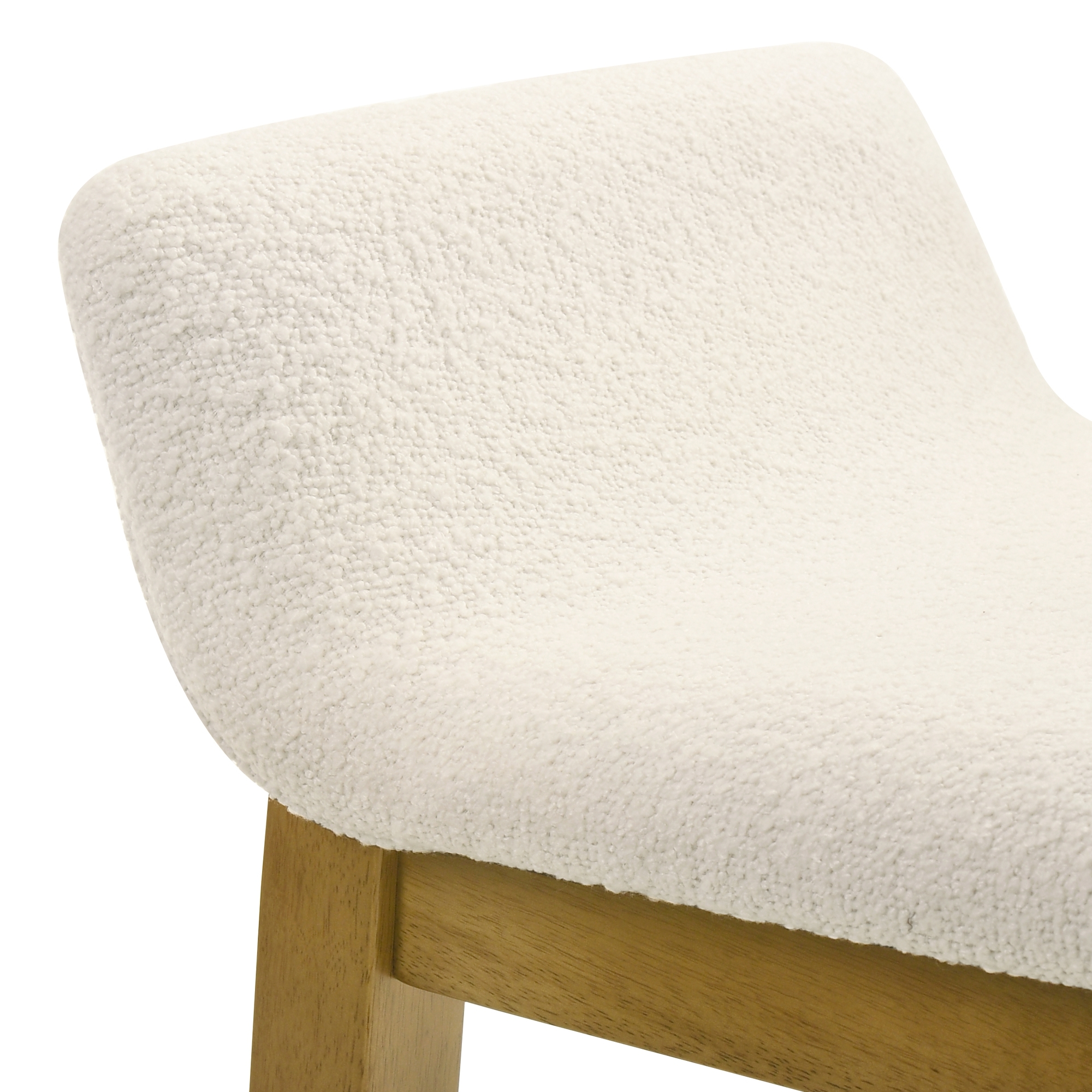 Armen Living Annikah Upholstered Low-Back Fixed Counter Stool