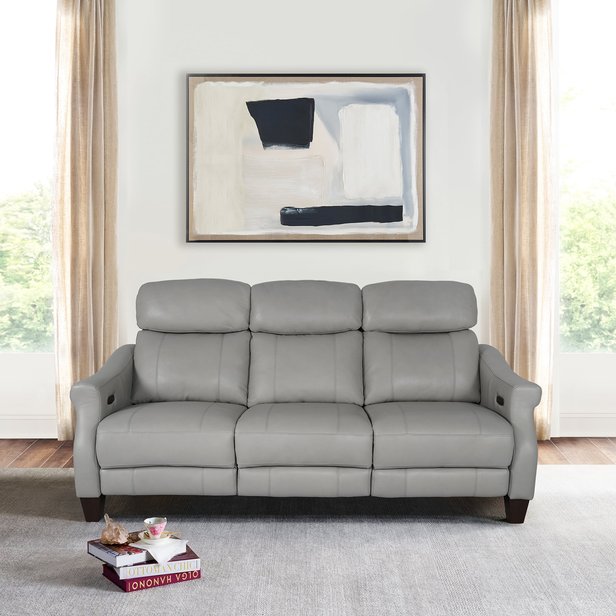 Armen Living Felicity Zero Gravity Power Reclining Sofa