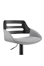 Armen Living Karter Contemporary Adjustable Height Swivel Bar Stool