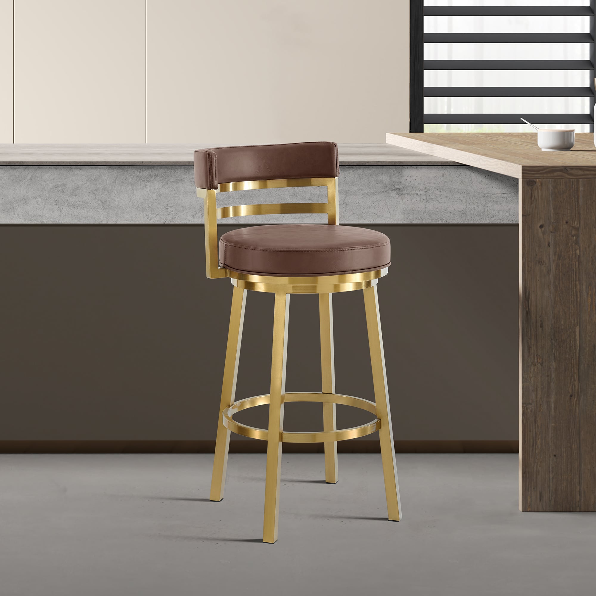 Armen Living Madrid Counter-Height Stool