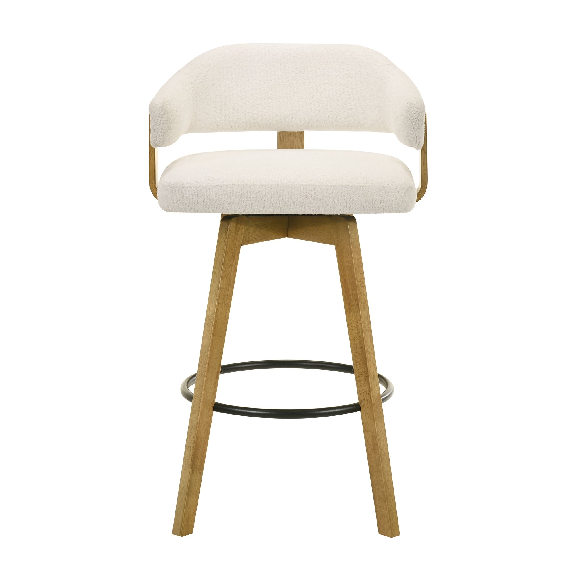 Armen Living Callah Upholstered Low-Back Barstool