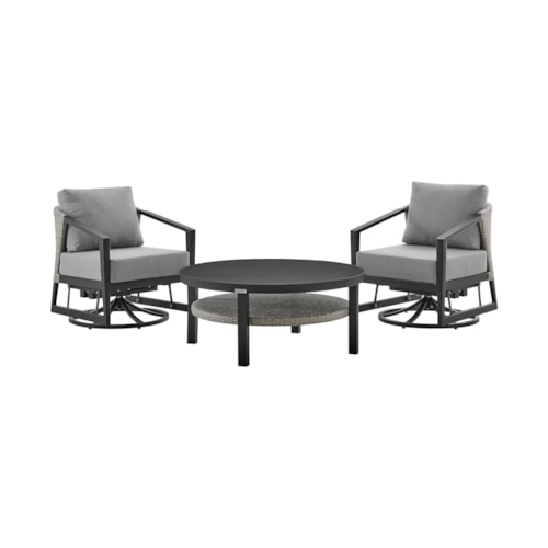 Casual Outdoor 3-Piece conversation Set