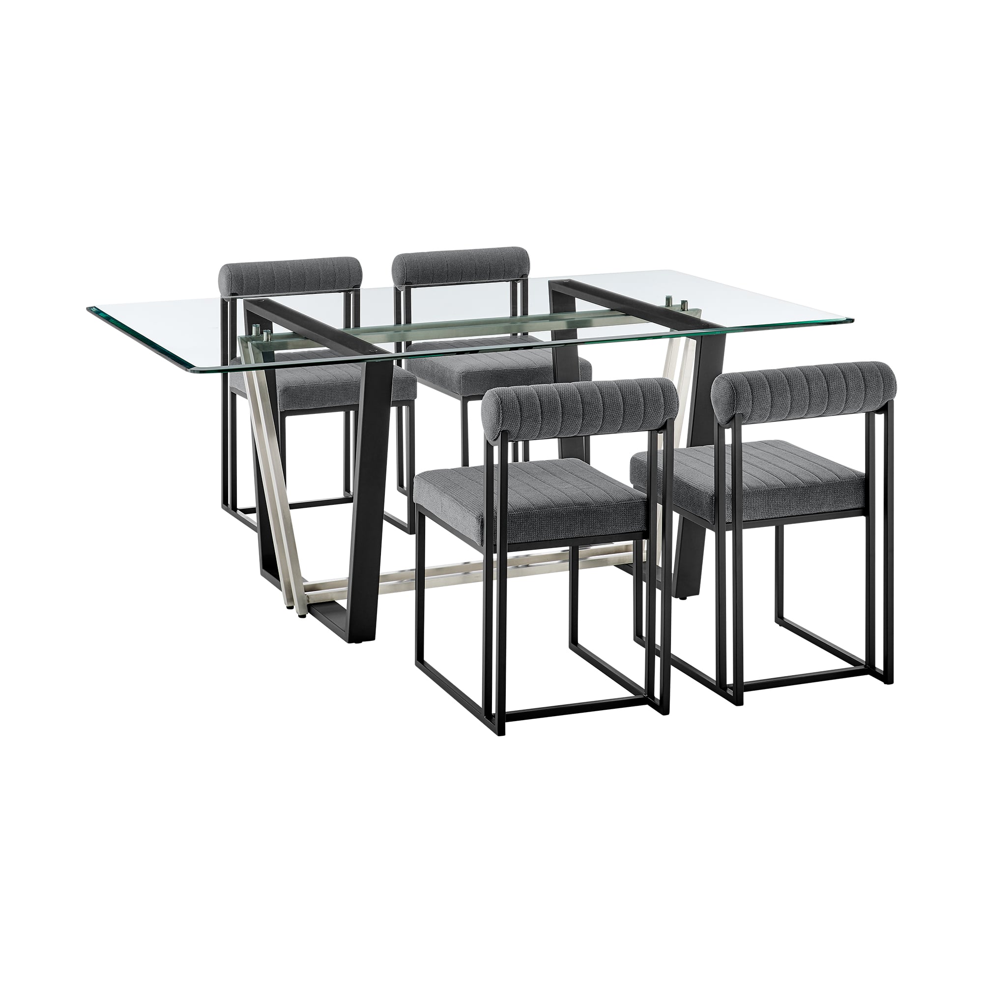 Armen Living Kai / Anastasia 5-Piece Dining Set