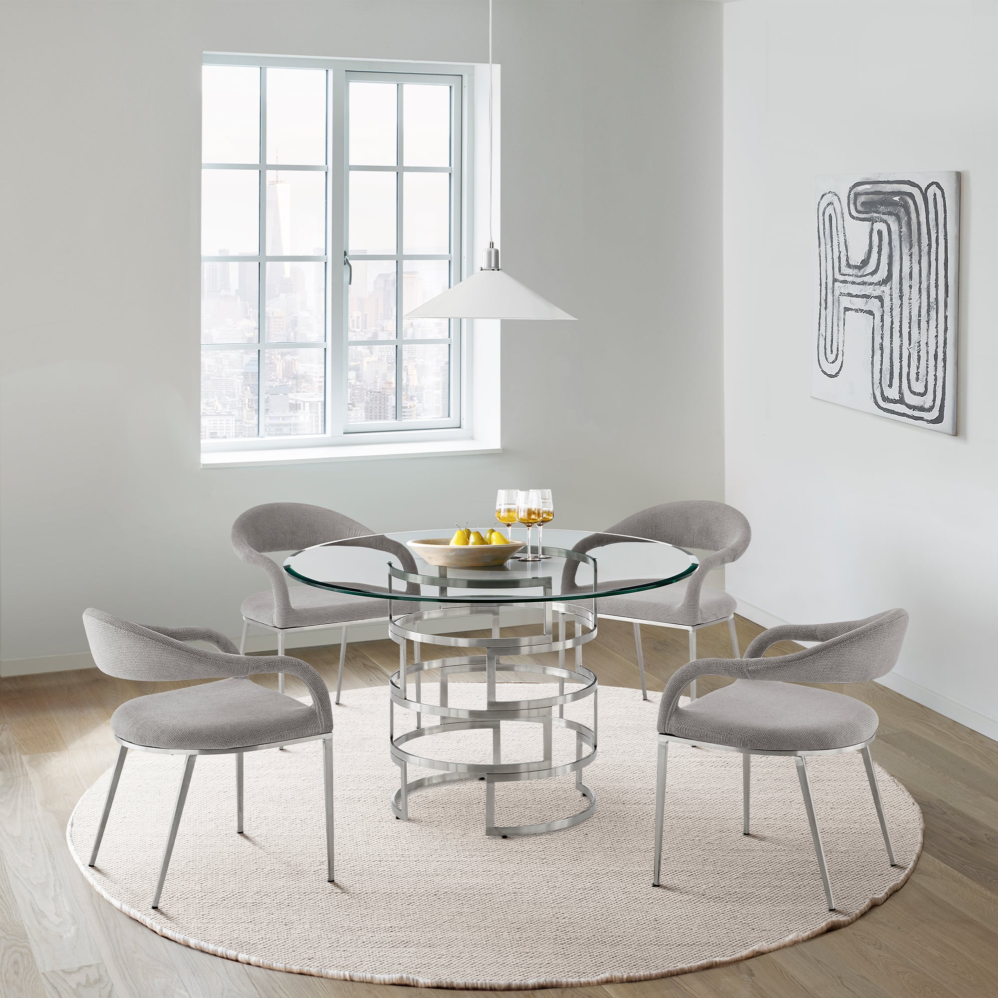 Armen Living Diaz / Morgan 5-pc. Dining Set