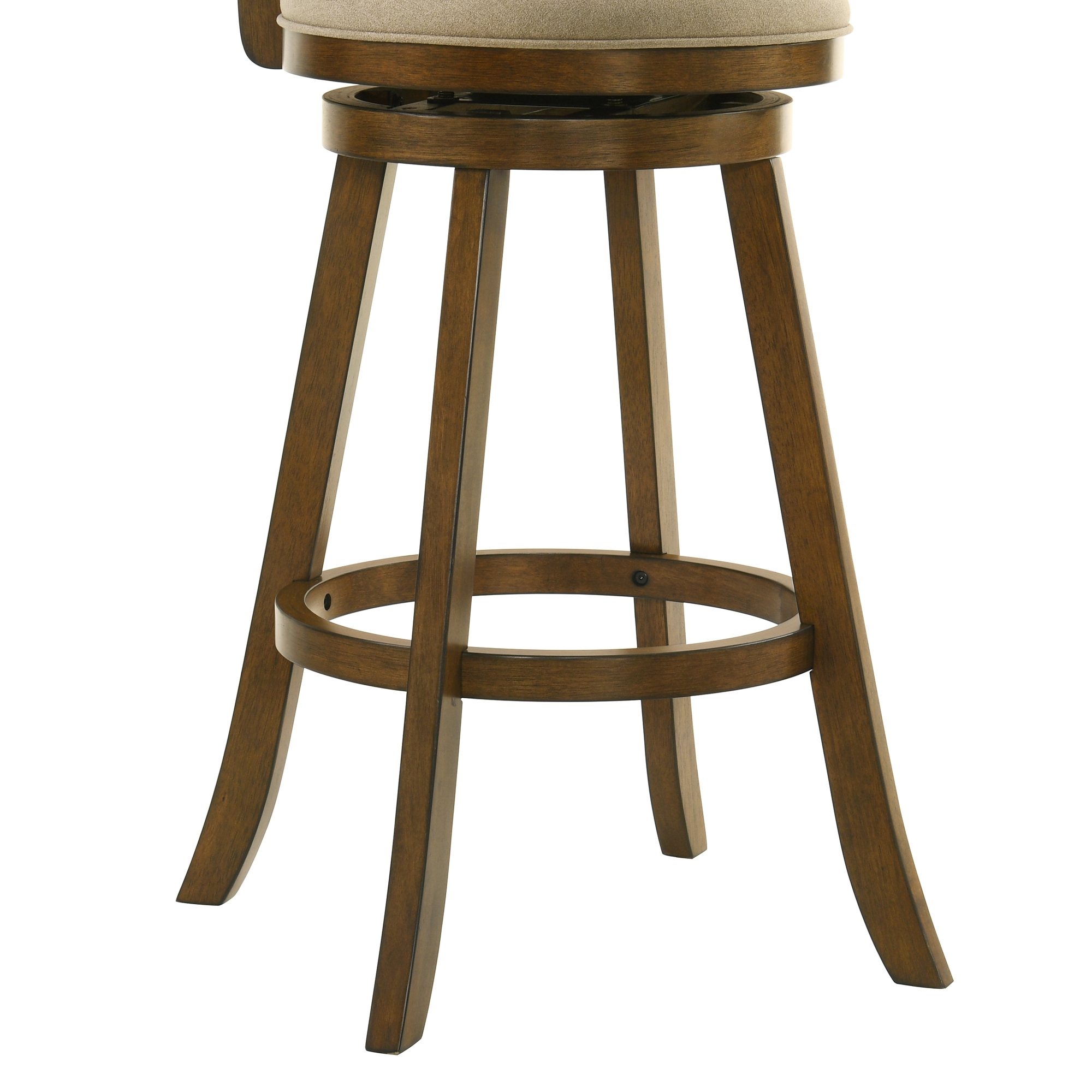 Armen Living Aiden Upholstered Bar-Height Swivel Stool