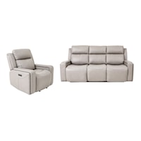 2-Piece Leather Power Reclining Set
