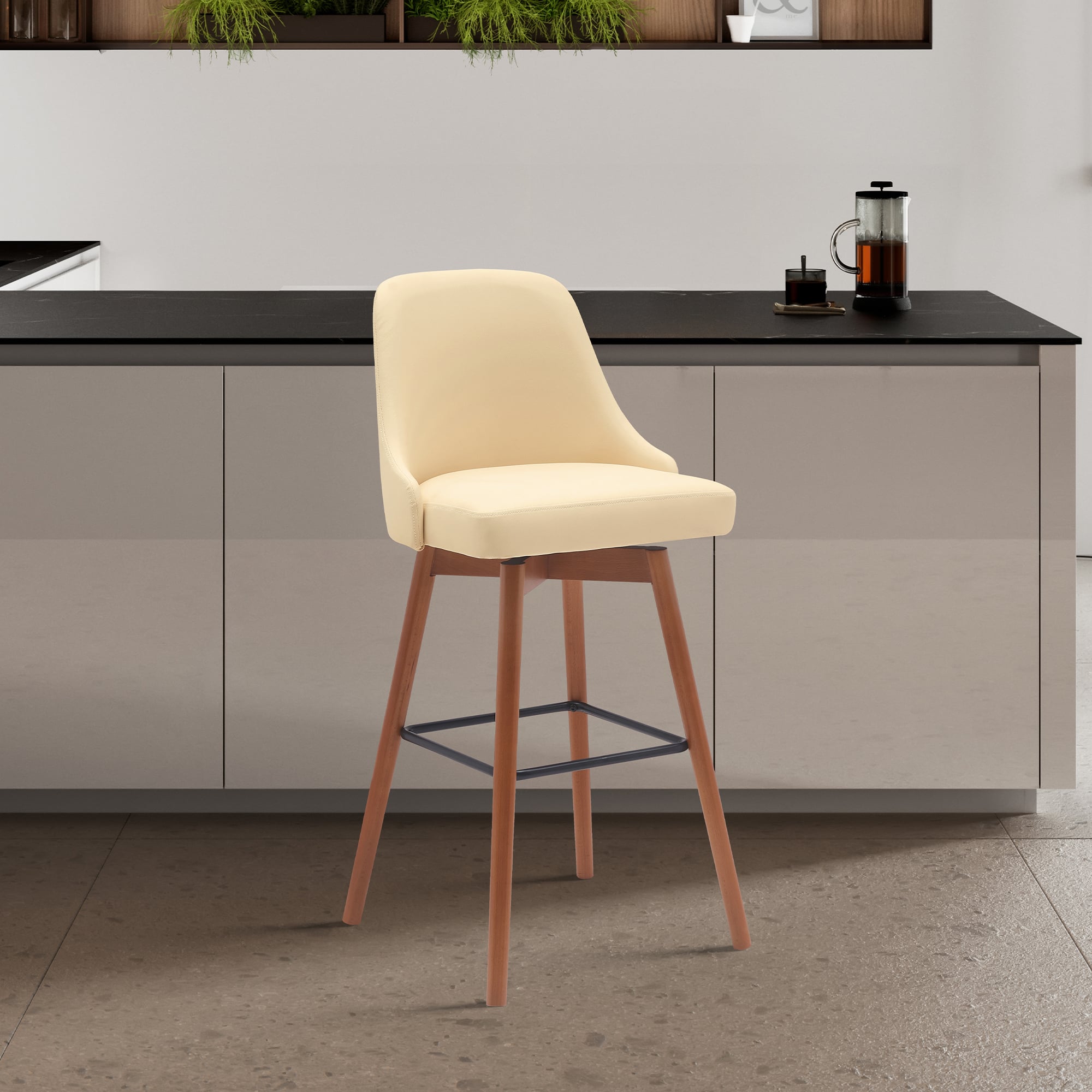 Armen Living Sicily Swivel Bar Stool