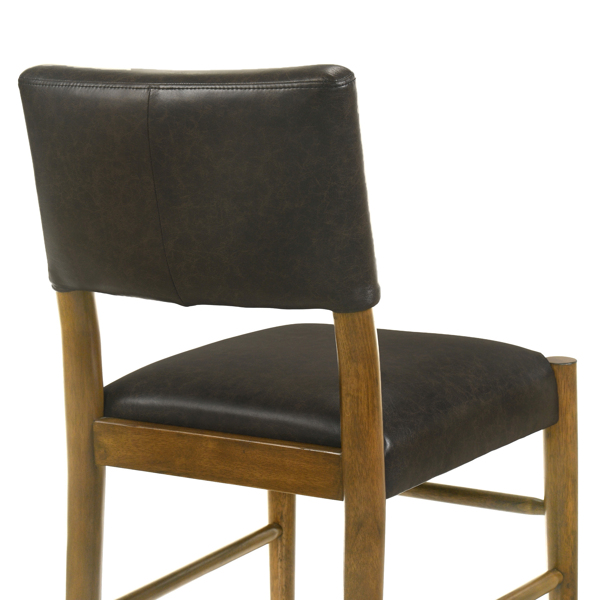 Armen Living Bennet Faux-Leather Upholstered Dining Side Chair