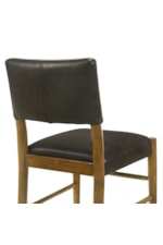Armen Living Bennet Modern Faux-Leather Upholstered Dining Side Chair