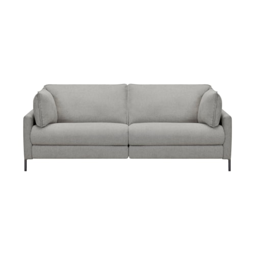 Contemporary 80 Inch Power Reclining Sofa