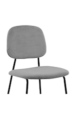 Armen Living Lucy Set of 2 Contemporary Upholstered Side Chairs