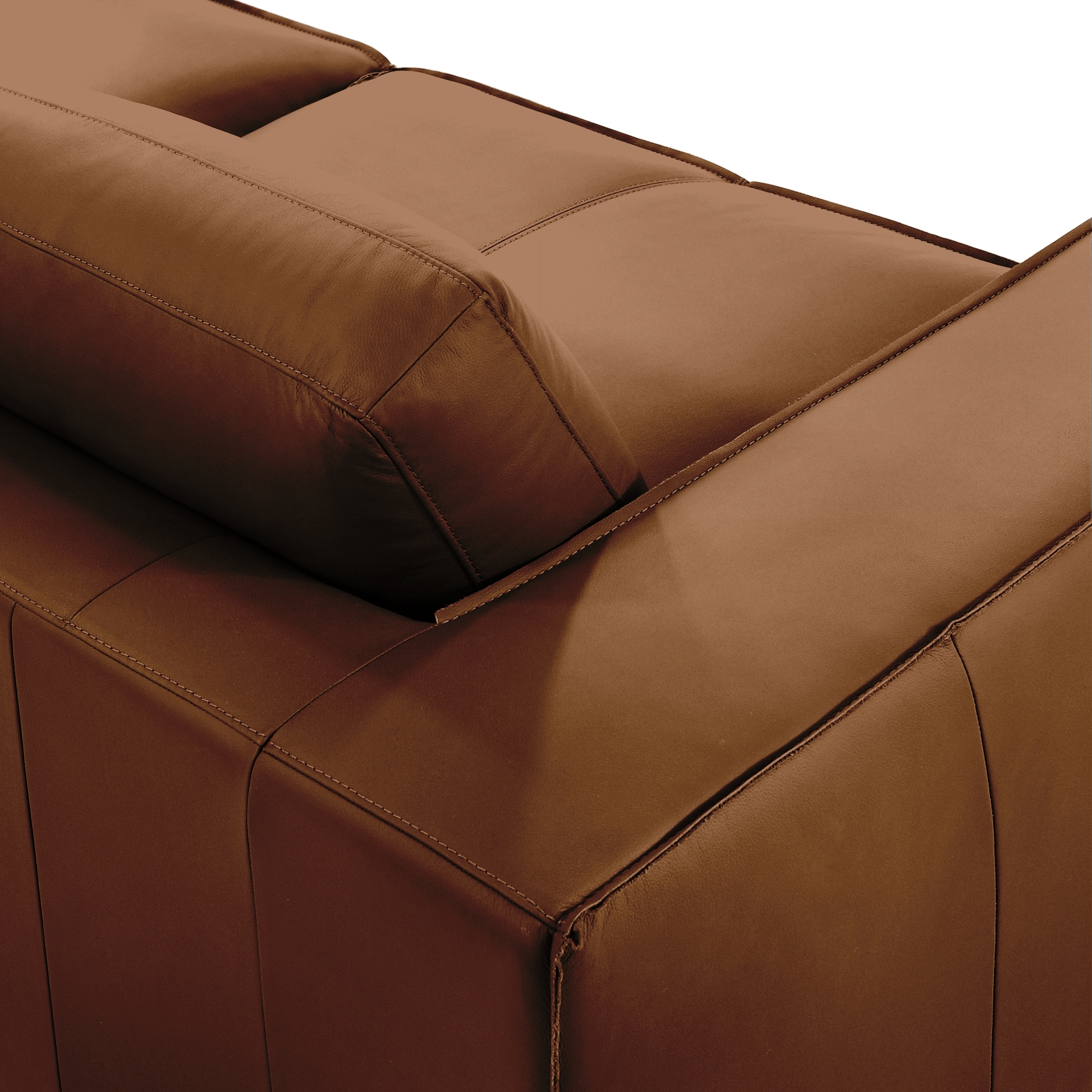 Armen Living Clayton 2-pc. Modern Casual Leather Living Room Set