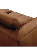 Armen Living Clayton 2-pc. Modern Casual Leather Living Room Set with Robust Track Arms
