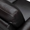 Armen Living Almafi Brown Leather Sofa