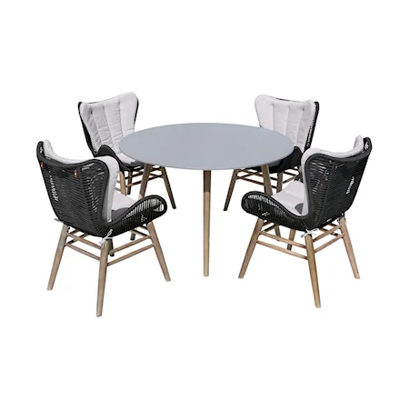 Casual 5-Piece Outdoor Dining Set