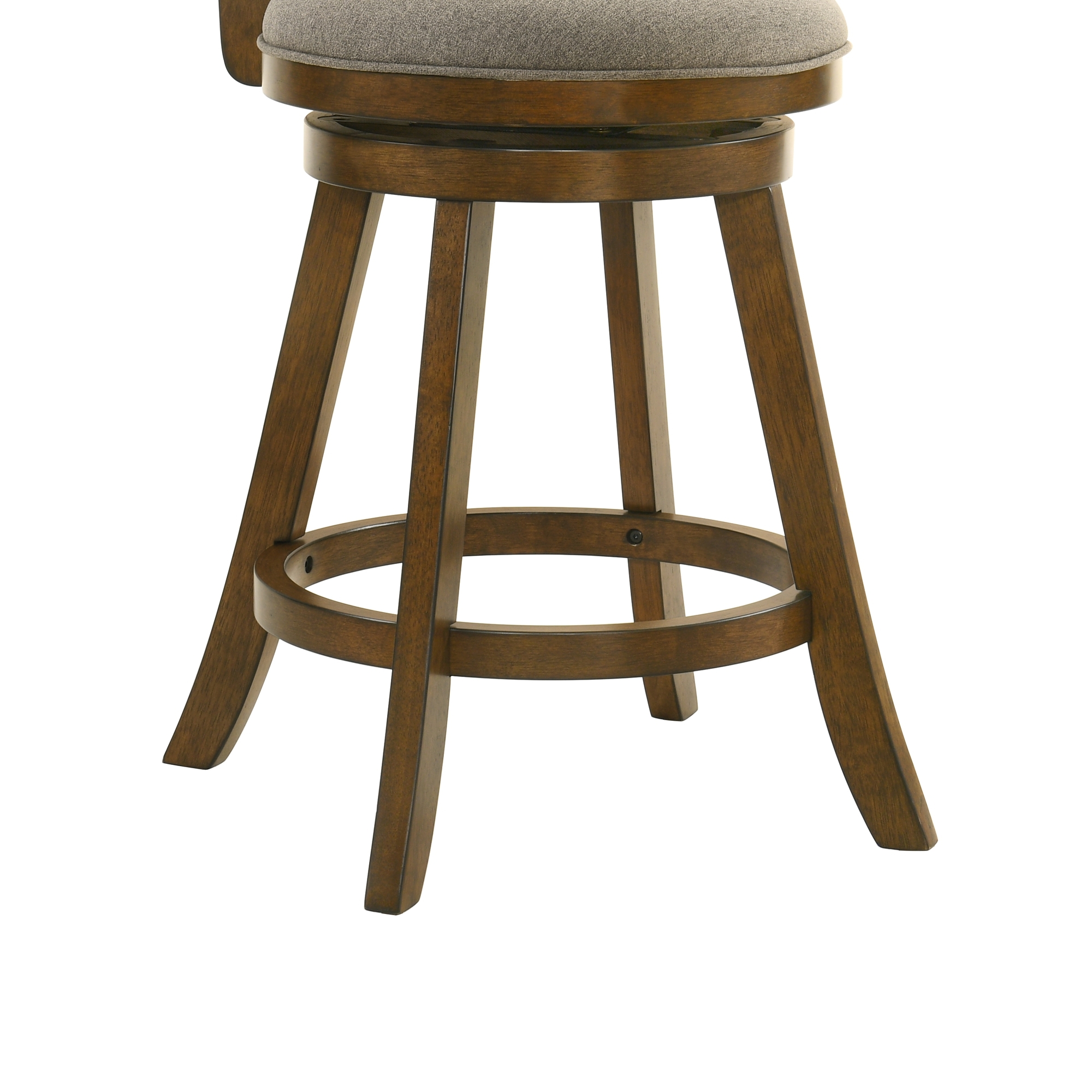 Armen Living Aiden Upholstered Counter-Height Swivel Stool