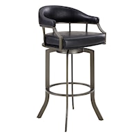 Contemporary Low Back Swivel Bar Stool