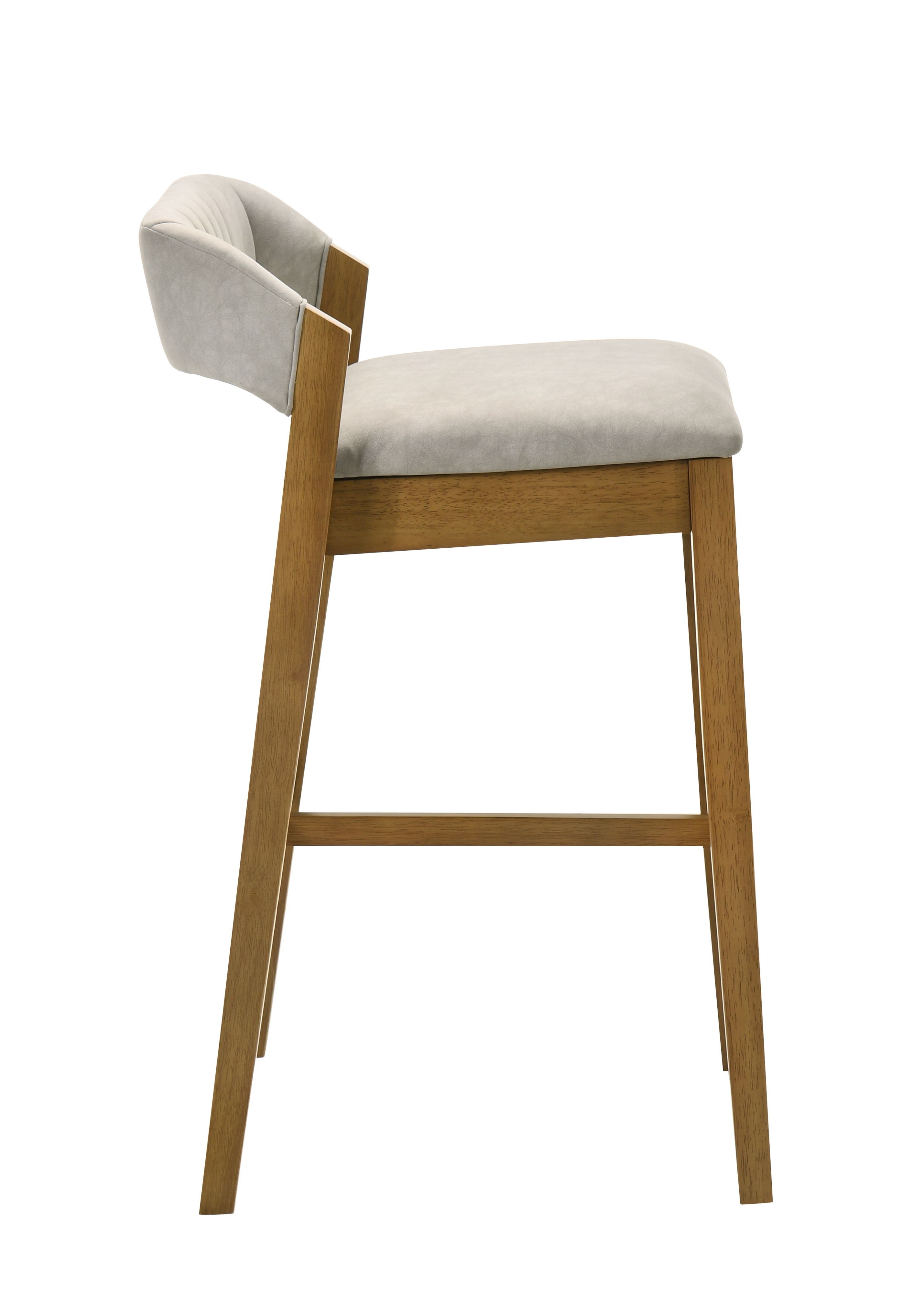 Low-Back Counter Stool w/Channel Tufting