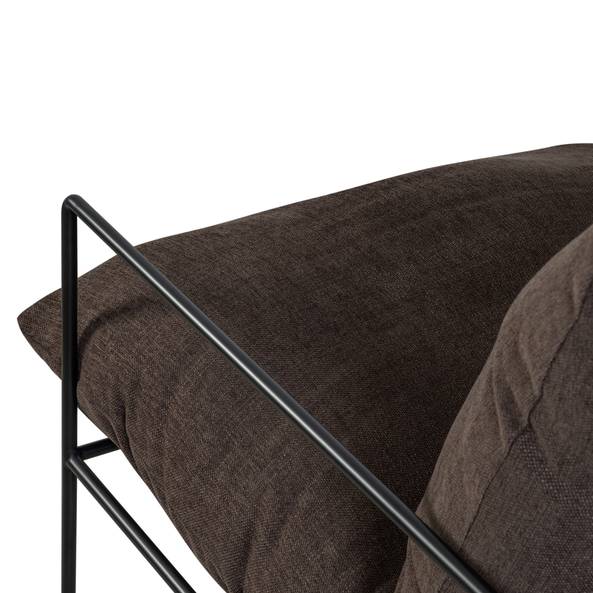 Armen Living Rogan Modern Industrial Accent Chair