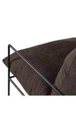 Armen Living Rogan Modern Industrial Accent Chair