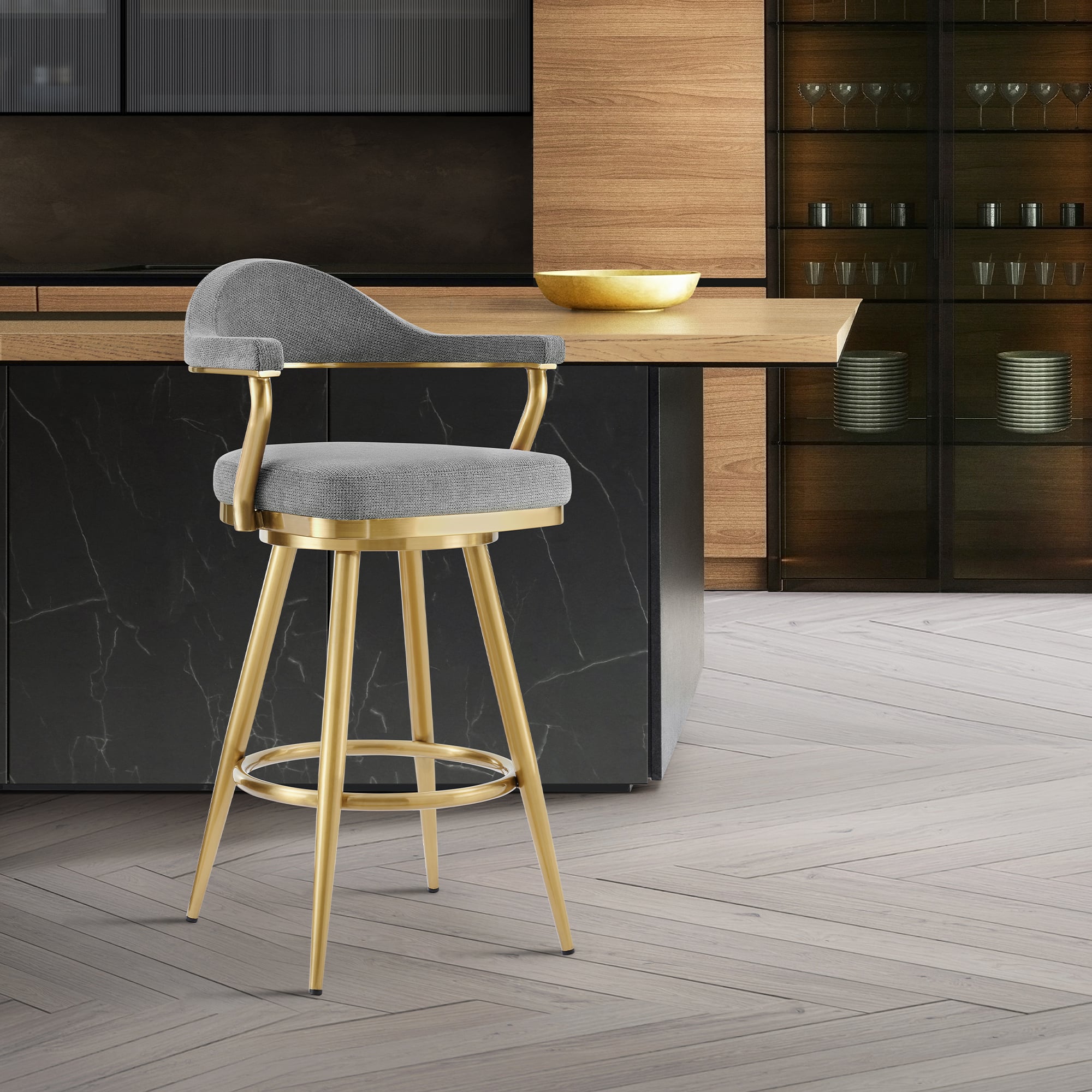 Armen Living Justin 26" Counter-Height Stool
