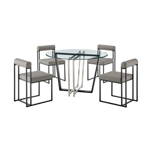 Contemporary 5-Piece Dining Set